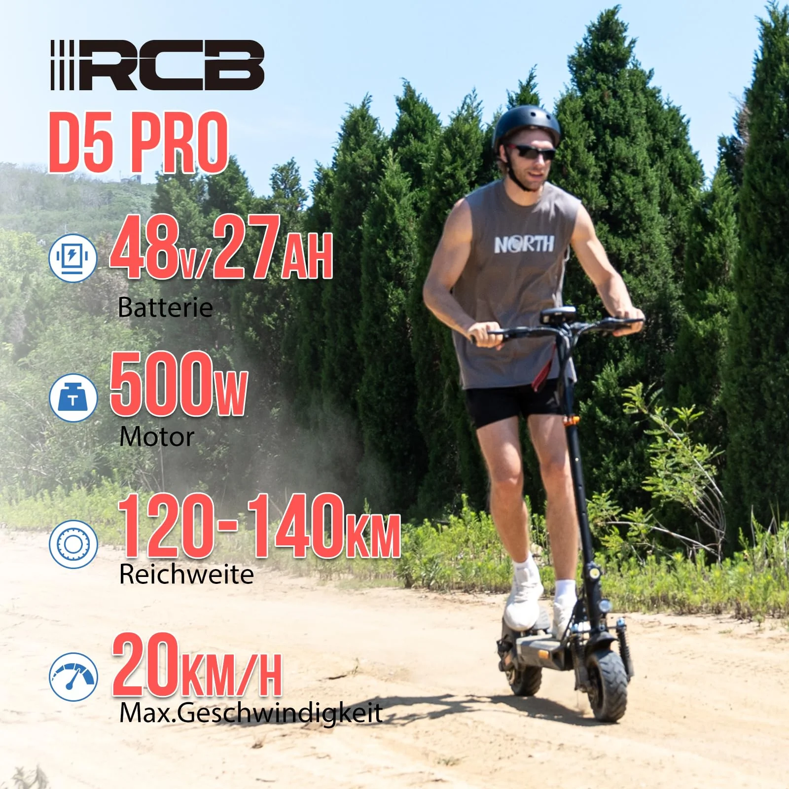 RCB D5 PRO ABE Elektroroller - Image 3
