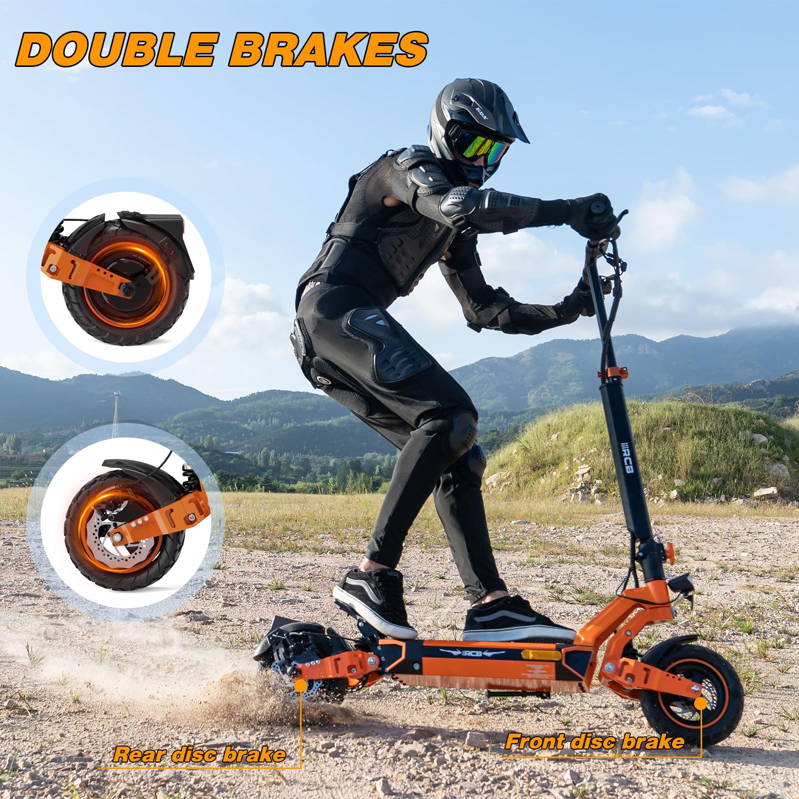 RCB D7 Adult Electric Scooter - Image 5