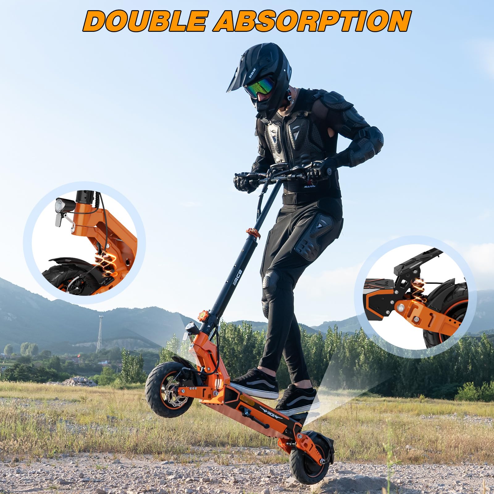 RCB D7 Adult Electric Scooter - Image 6