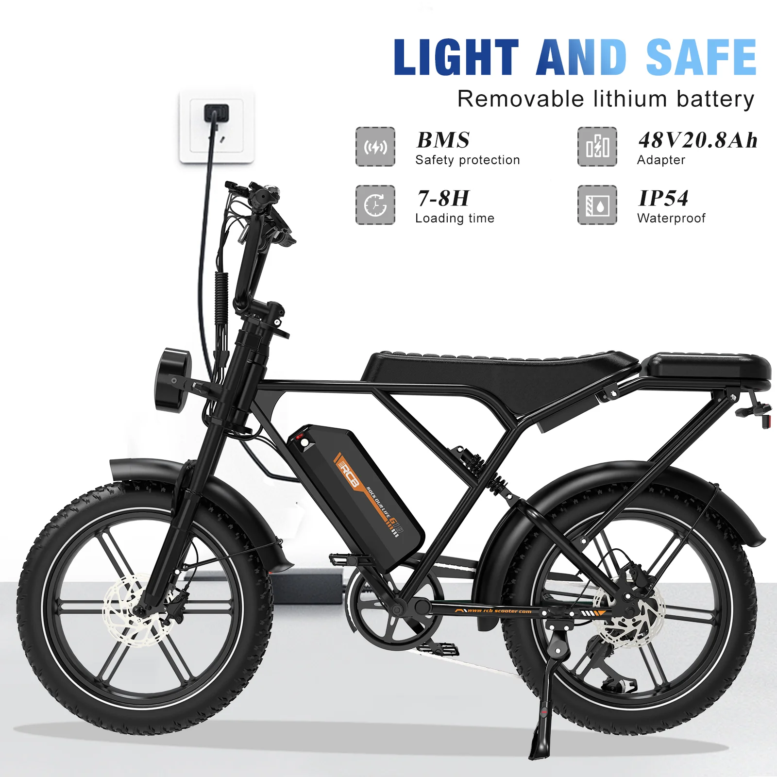 RCB G19 Electric Bike for Adults(48V20.8Ah) - Image 10