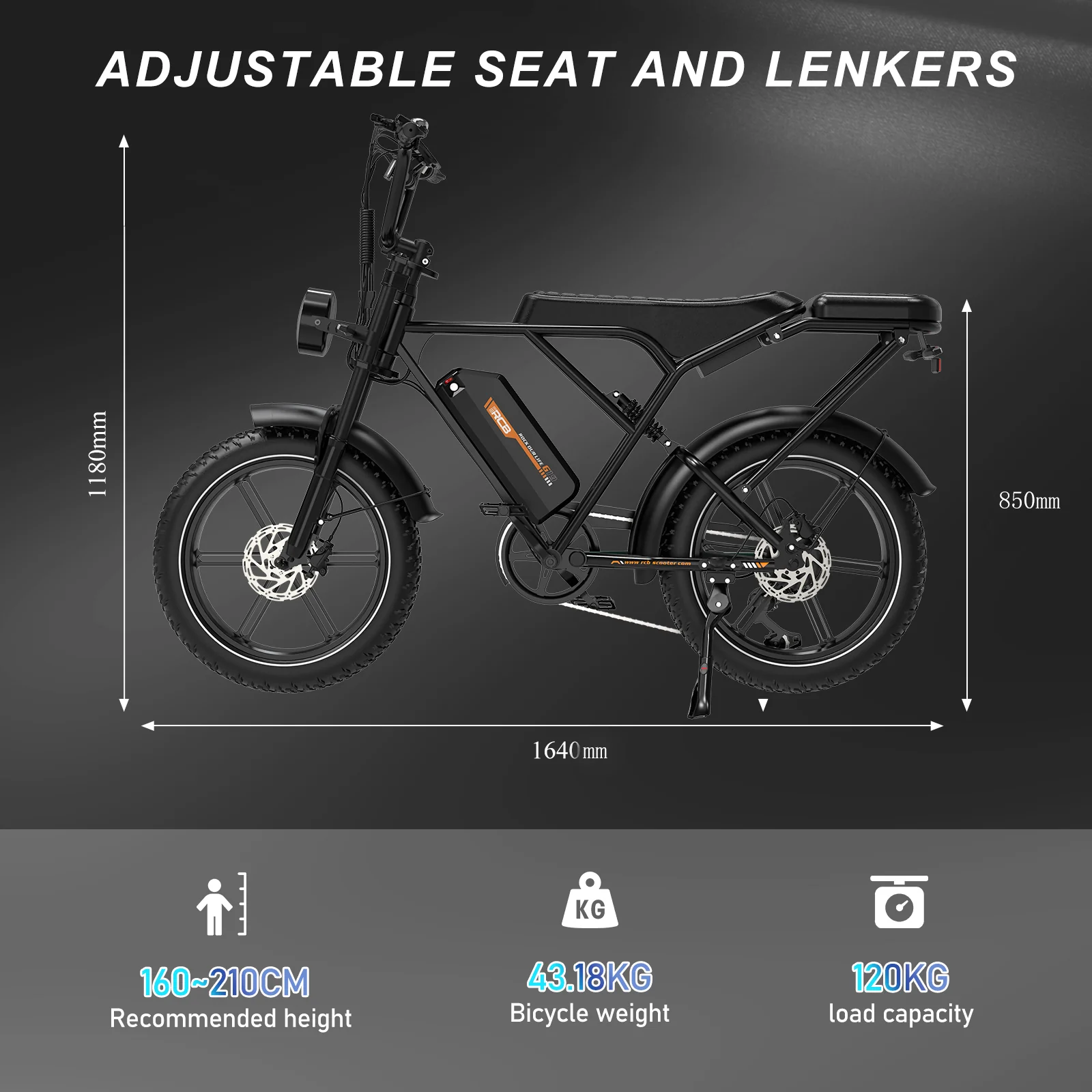 RCB G19 Electric Bike for Adults(48V20.8Ah) - Image 5