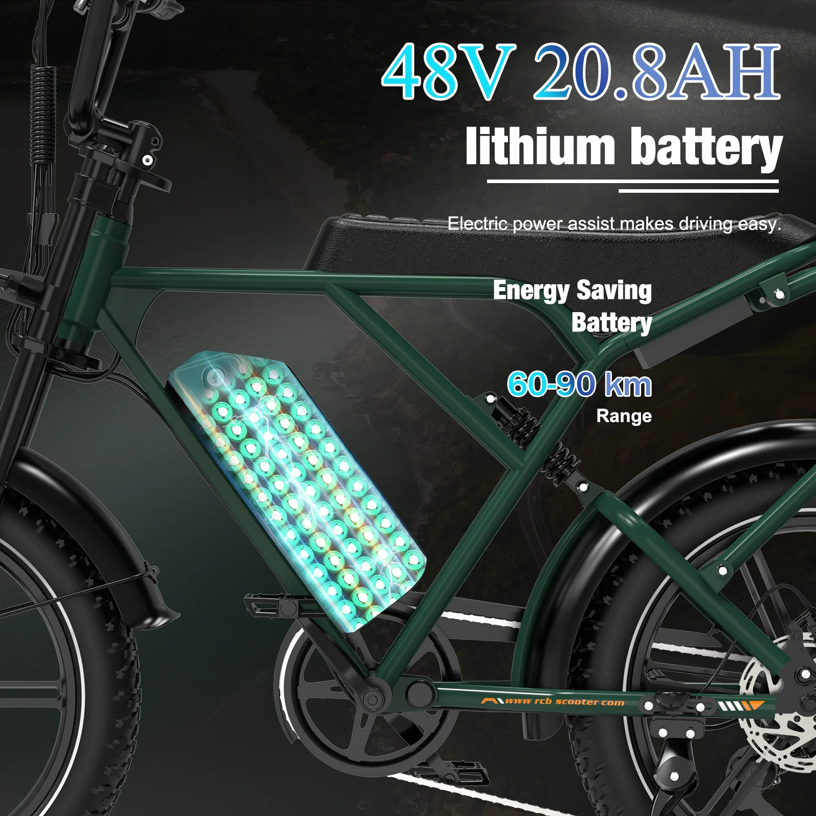 RCB G19 Electric Bike for Adults(48V20.8Ah) - Image 7