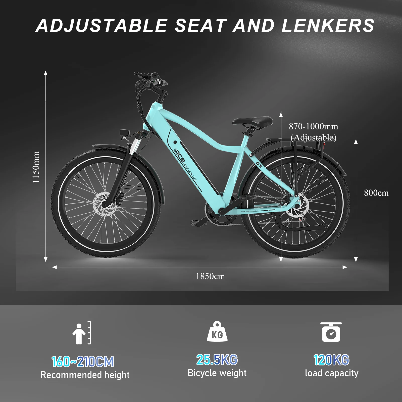 RCB G5 Electric Bike for Adults(RCB APP&NFC E BIKE-2026 NEW) - Image 13