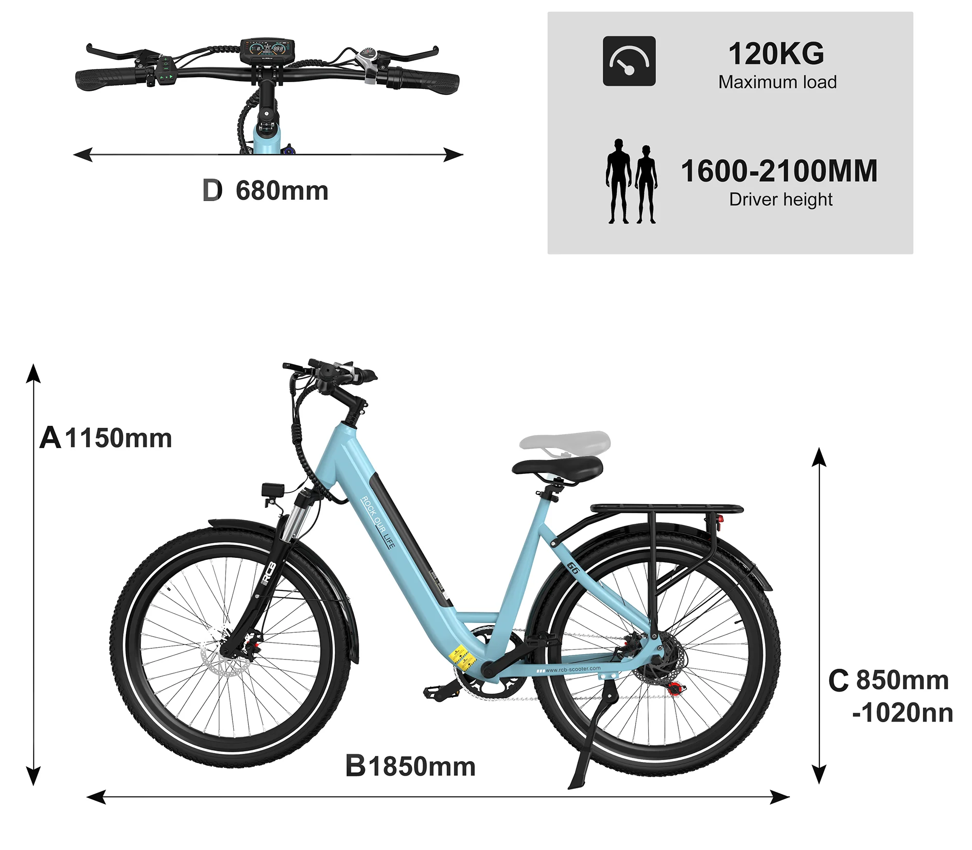 RCB G6 Electric Bike for Adults(RCB APP&NFC E BIKE-2026 NEW) - Image 9