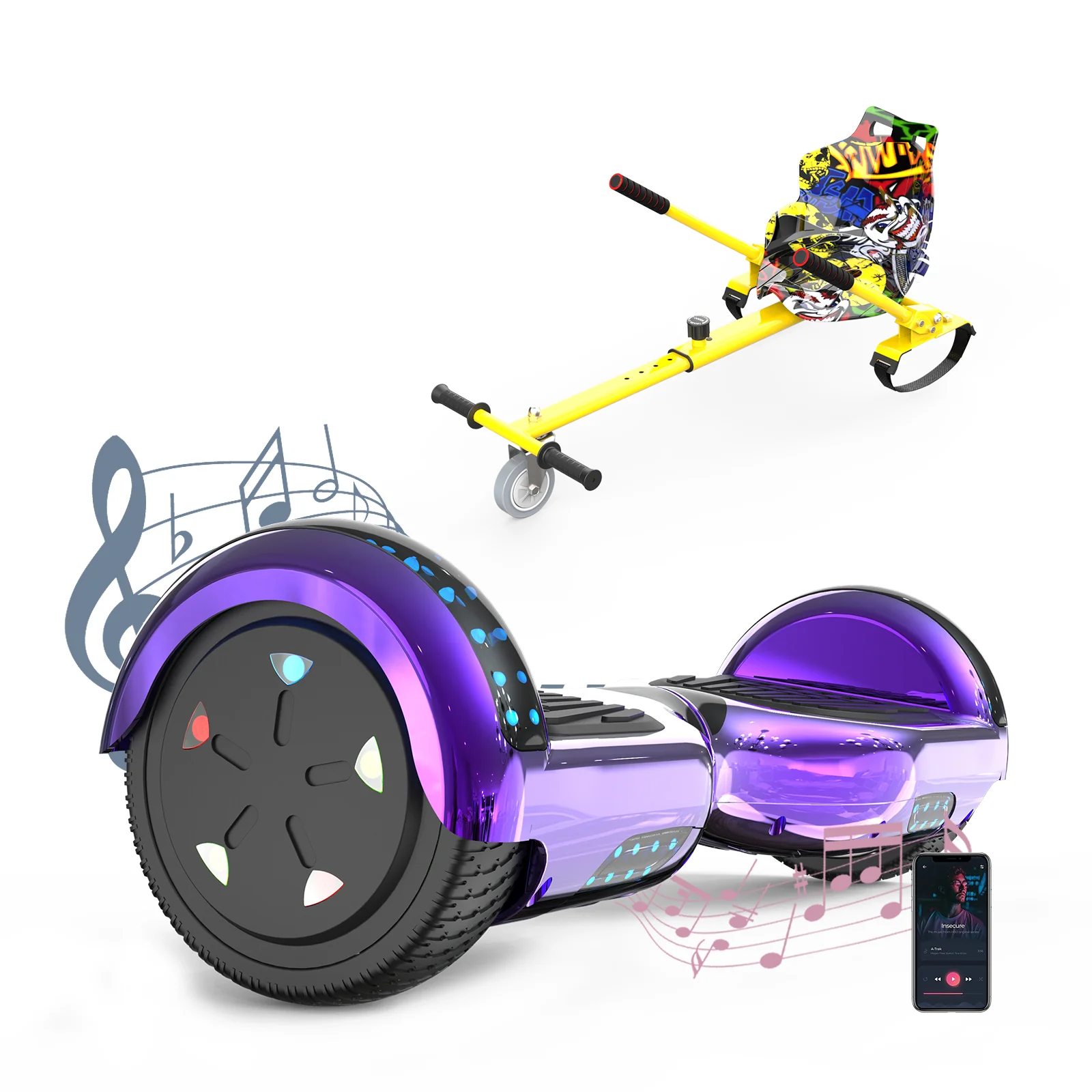 RCB JD6 6,5-Zoll-Hoverboard + KT - Image 4
