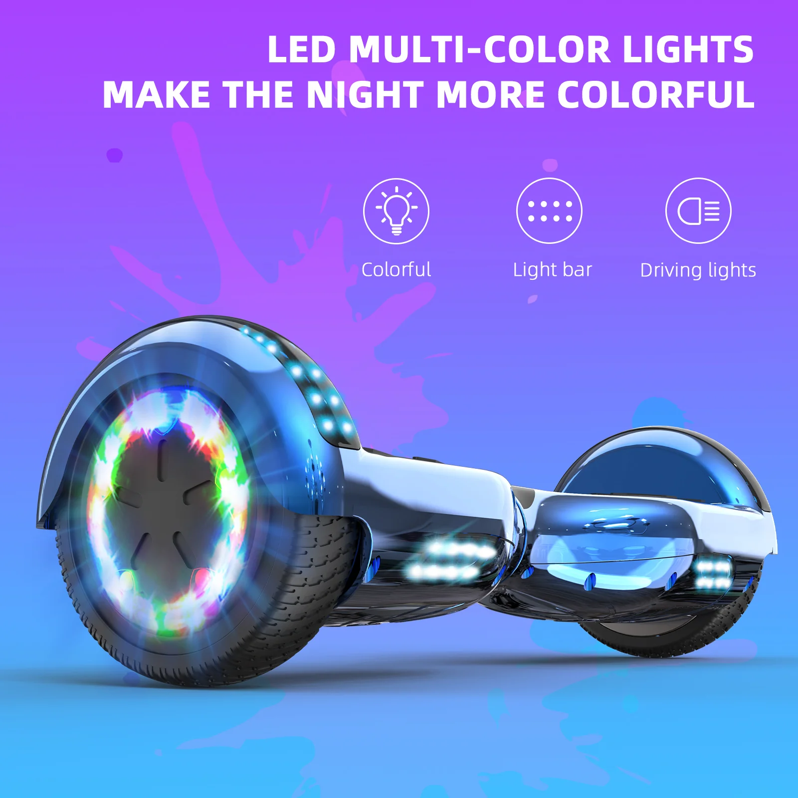 RCB JD6 Hoverboards 6.5 Inch Skateboard Children(Comes with five-color LED lights) - Image 10