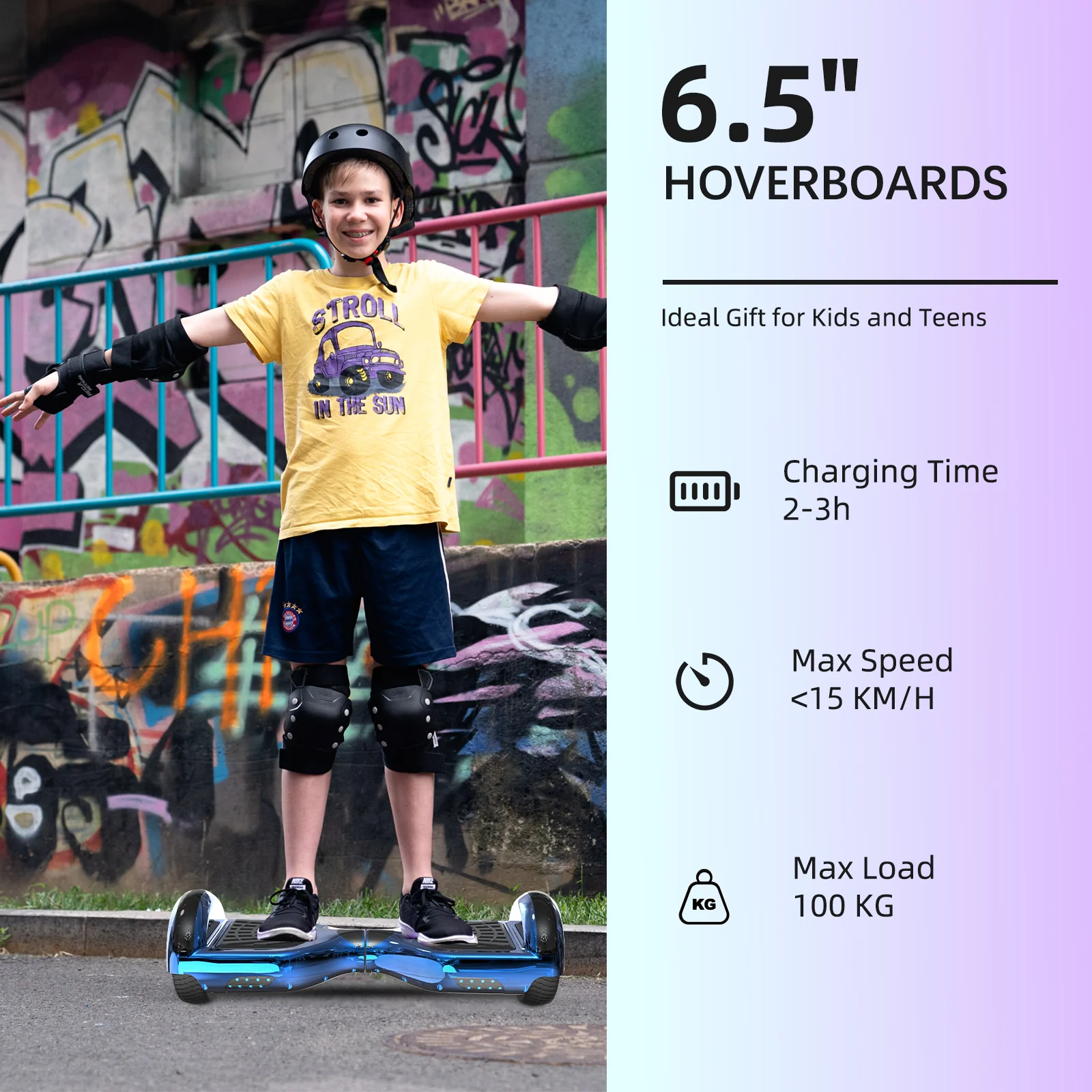 RCB JD6 Hoverboards 6.5 Inch Skateboard Children(Comes with five-color LED lights) - Image 13
