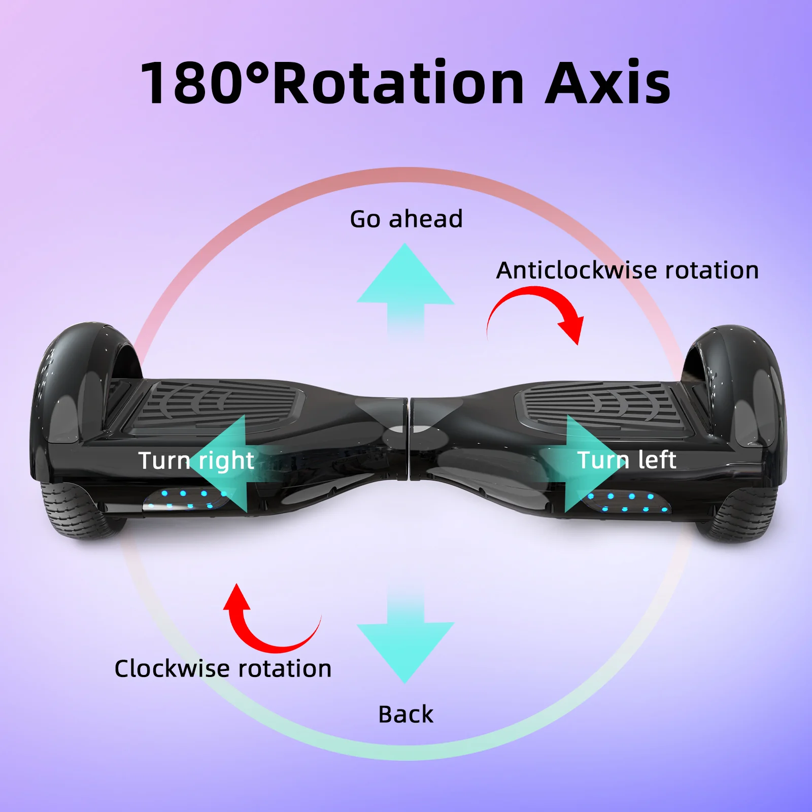 RCB JD6 Hoverboards 6.5 Inch Skateboard Children(Comes with five-color LED lights) - Image 21