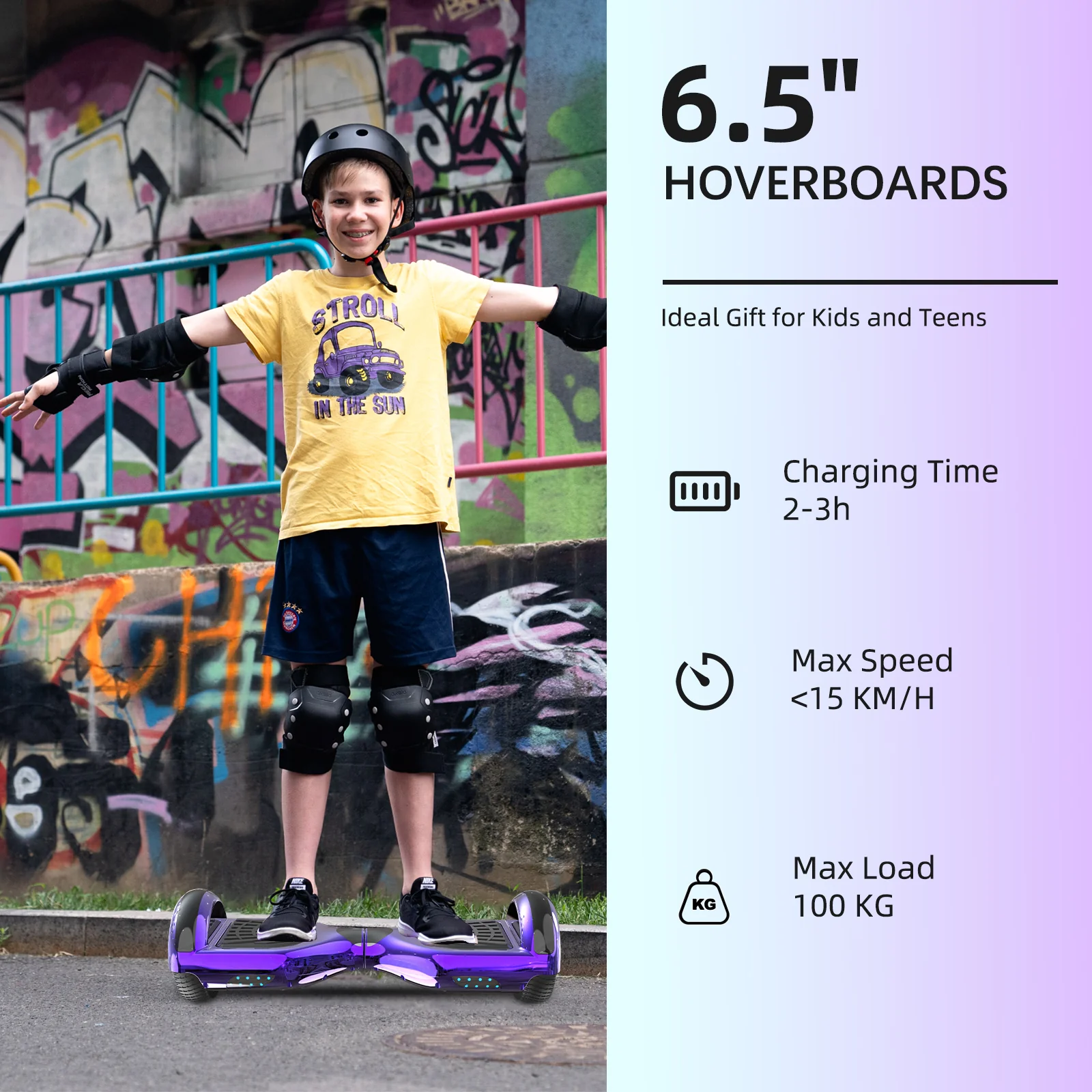 RCB JD6 Hoverboards 6.5 Inch Skateboard Children(Comes with five-color LED lights) - Image 28