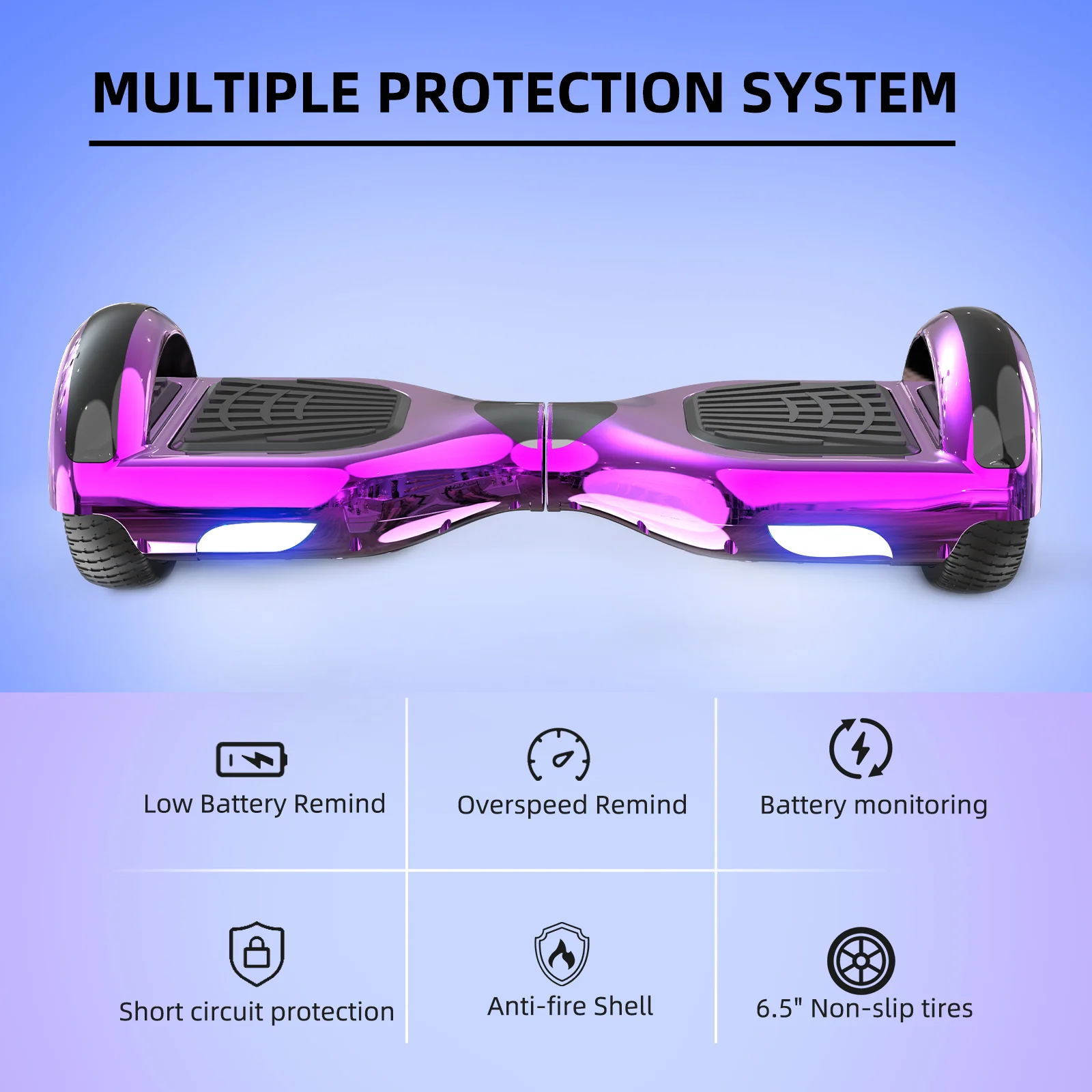 RCB JD6 Hoverboards 6.5 Inch Skateboard Children(Comes with five-color LED lights) - Image 29