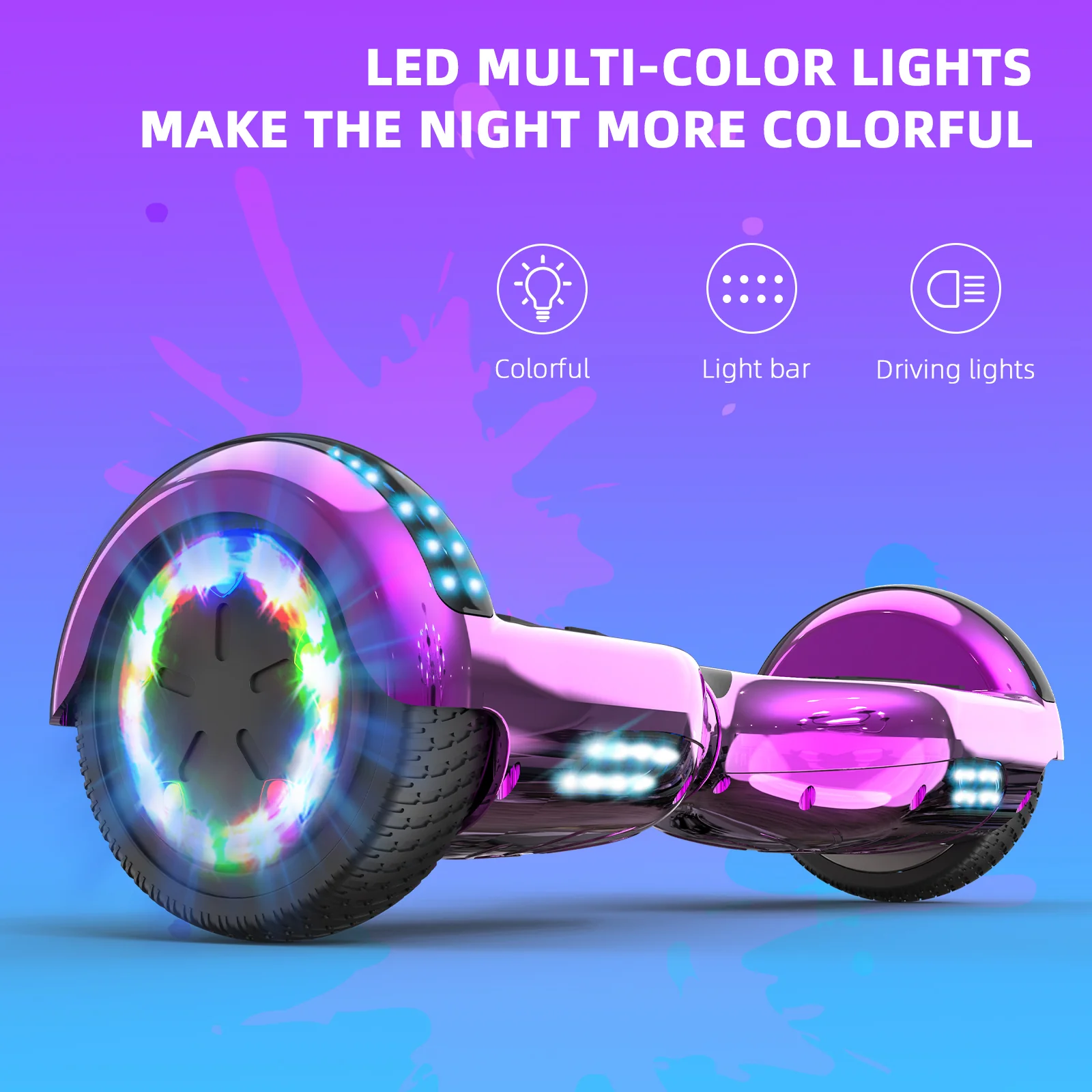 RCB JD6 Hoverboards 6.5 Inch Skateboard Children(Comes with five-color LED lights) - Image 30
