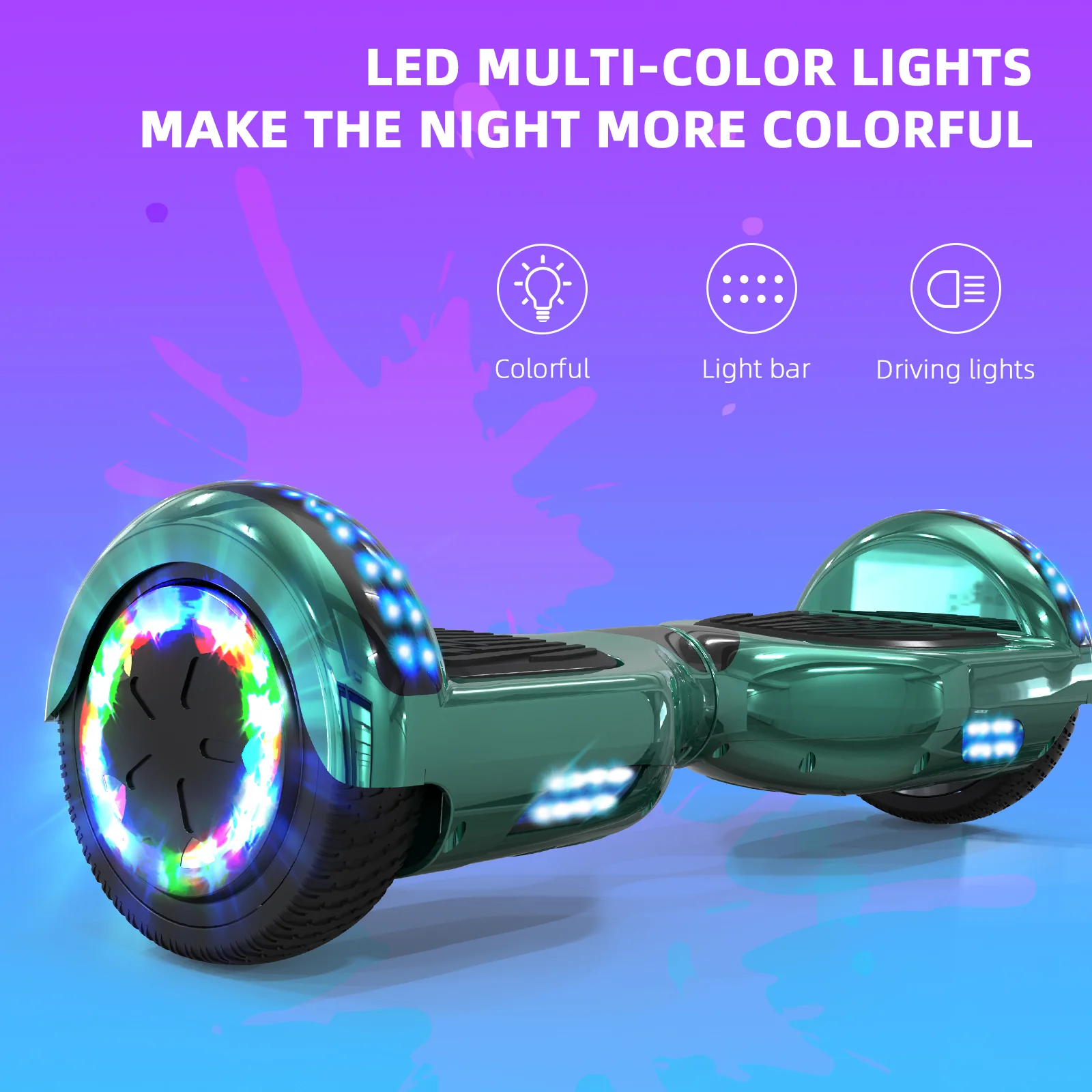 RCB JD6 Hoverboards 6.5 Inch Skateboard Children(Comes with five-color LED lights) - Image 39