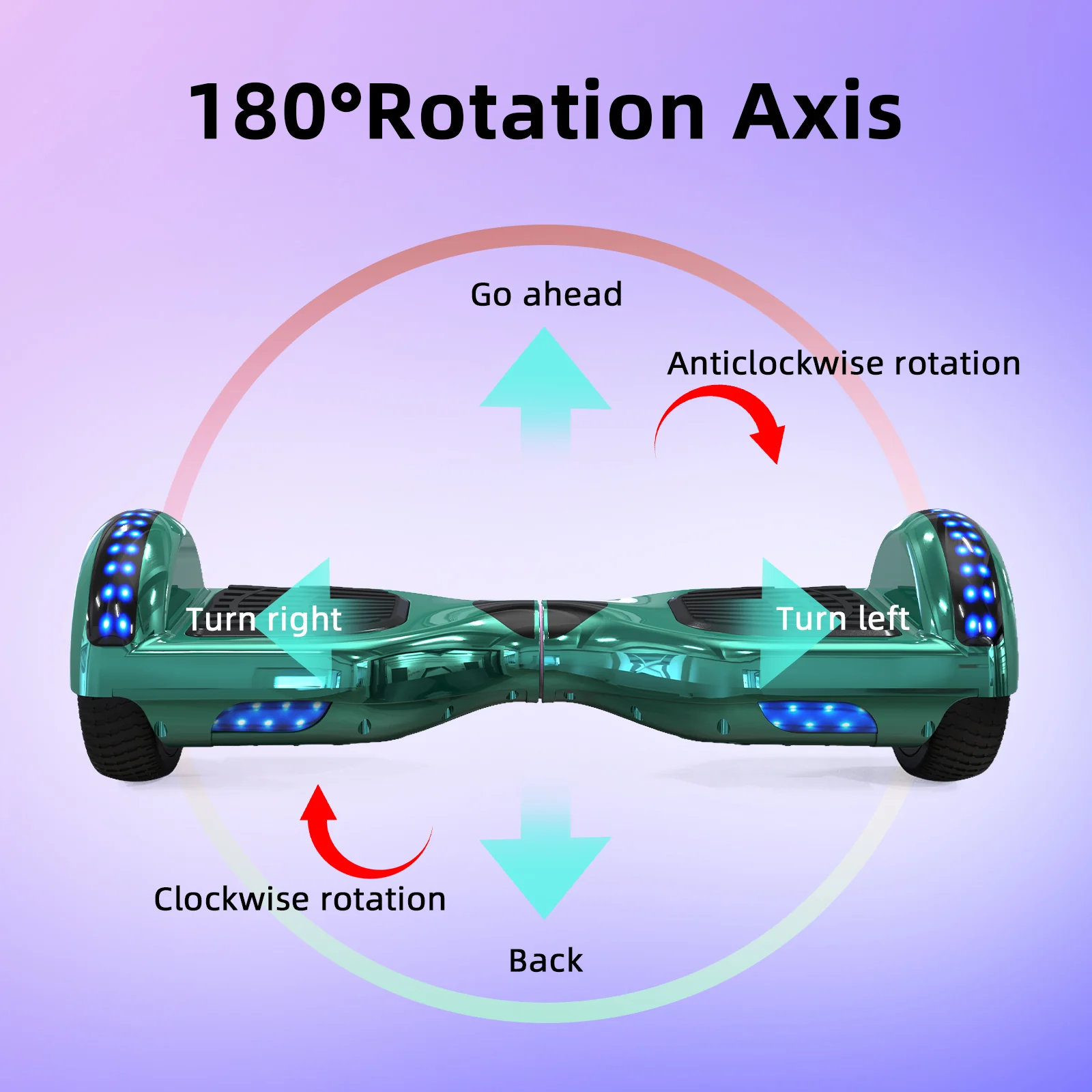 RCB JD6 Hoverboards 6.5 Inch Skateboard Children(Comes with five-color LED lights) - Image 40