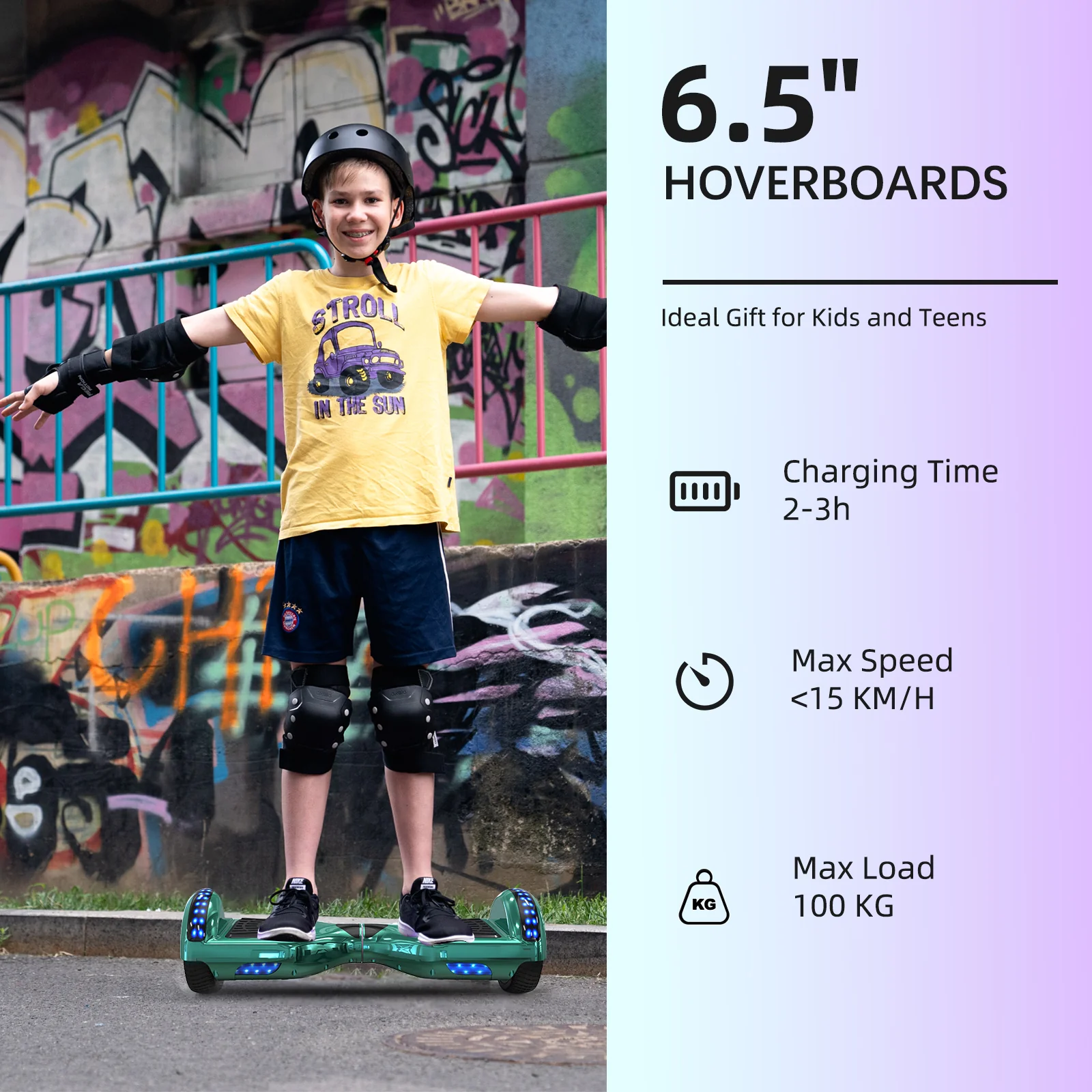 RCB JD6 Hoverboards 6.5 Inch Skateboard Children(Comes with five-color LED lights) - Image 42