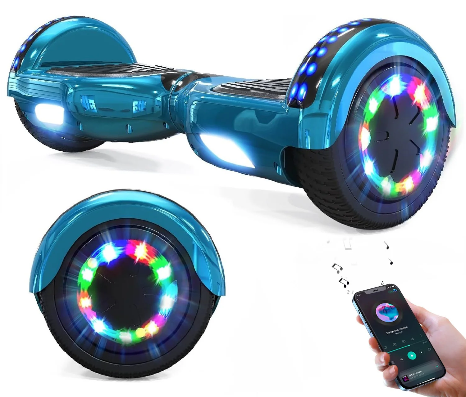 RCB JD6 Hoverboards 6.5 Inch Skateboard Children(Comes with five-color LED lights) - Image 8