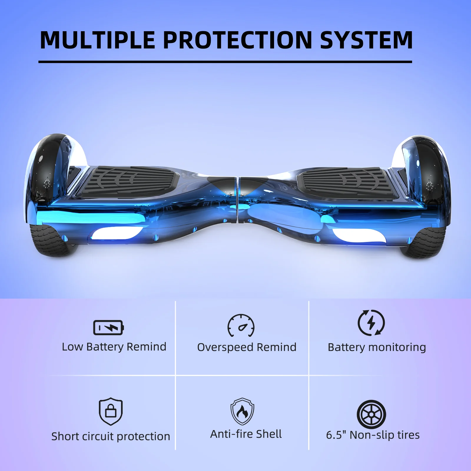 RCB JD6 Hoverboards 6.5 Inch Skateboard Children(Comes with five-color LED lights) - Image 9
