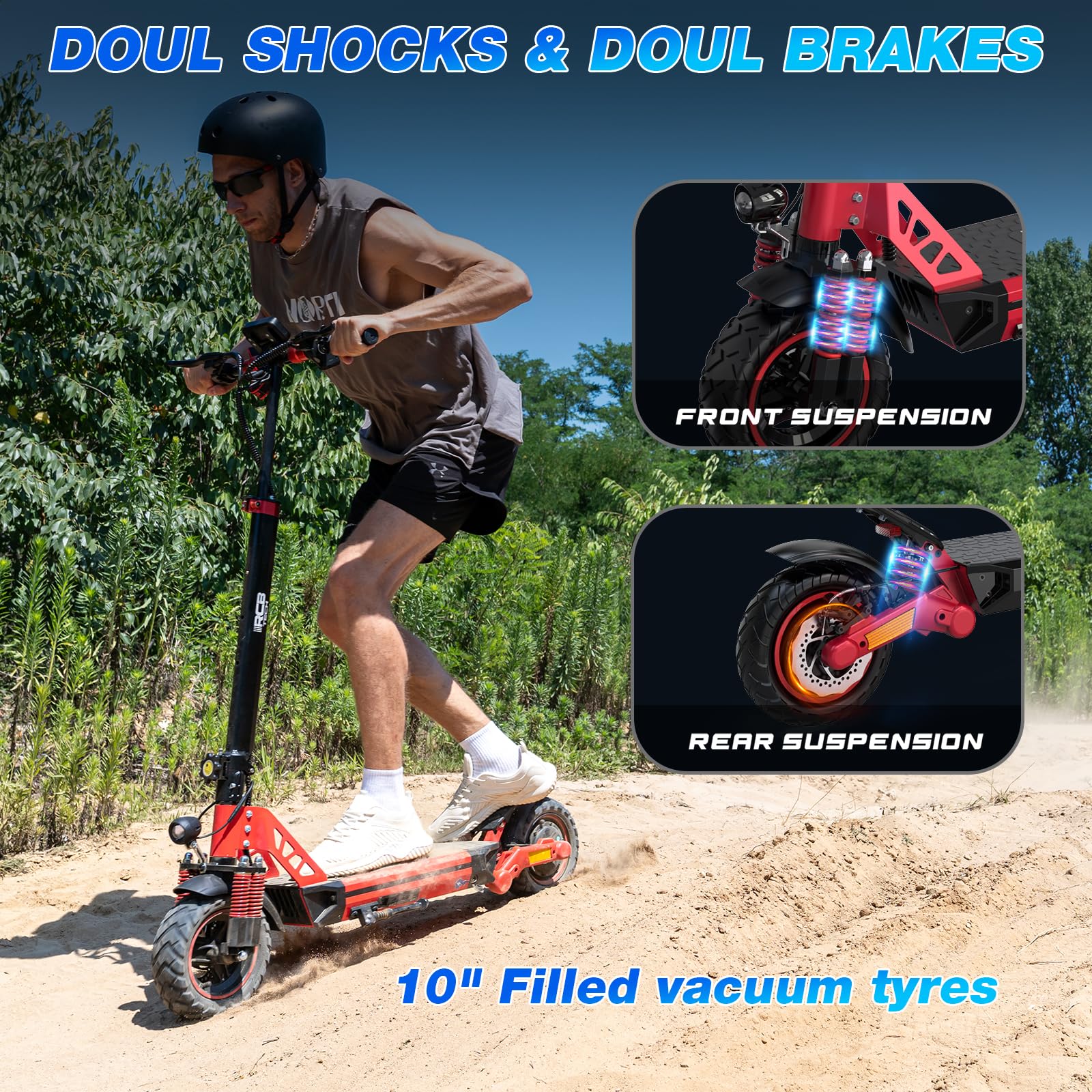 RCB RE24 Fat Tire Electric Scooter - Image 6
