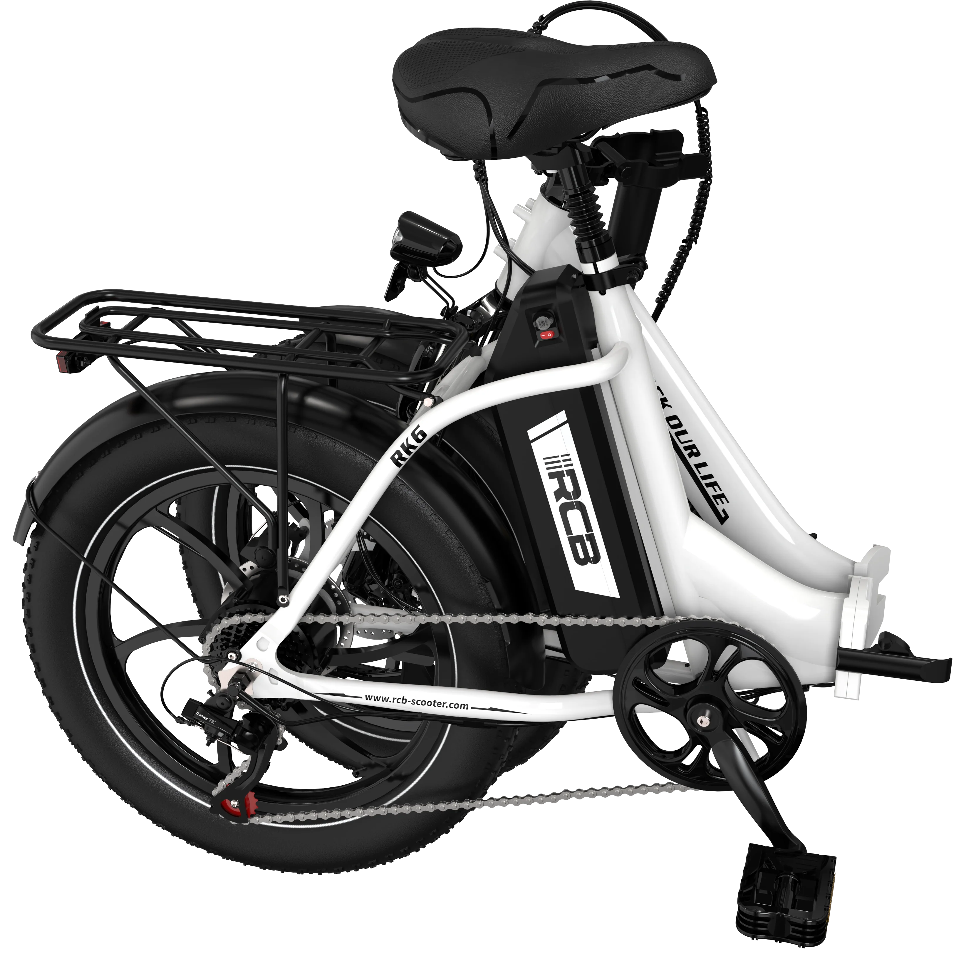 RCB RK6 Fat Tire Folding Electric Bicycle(RCB APP E BIKE) - Image 4