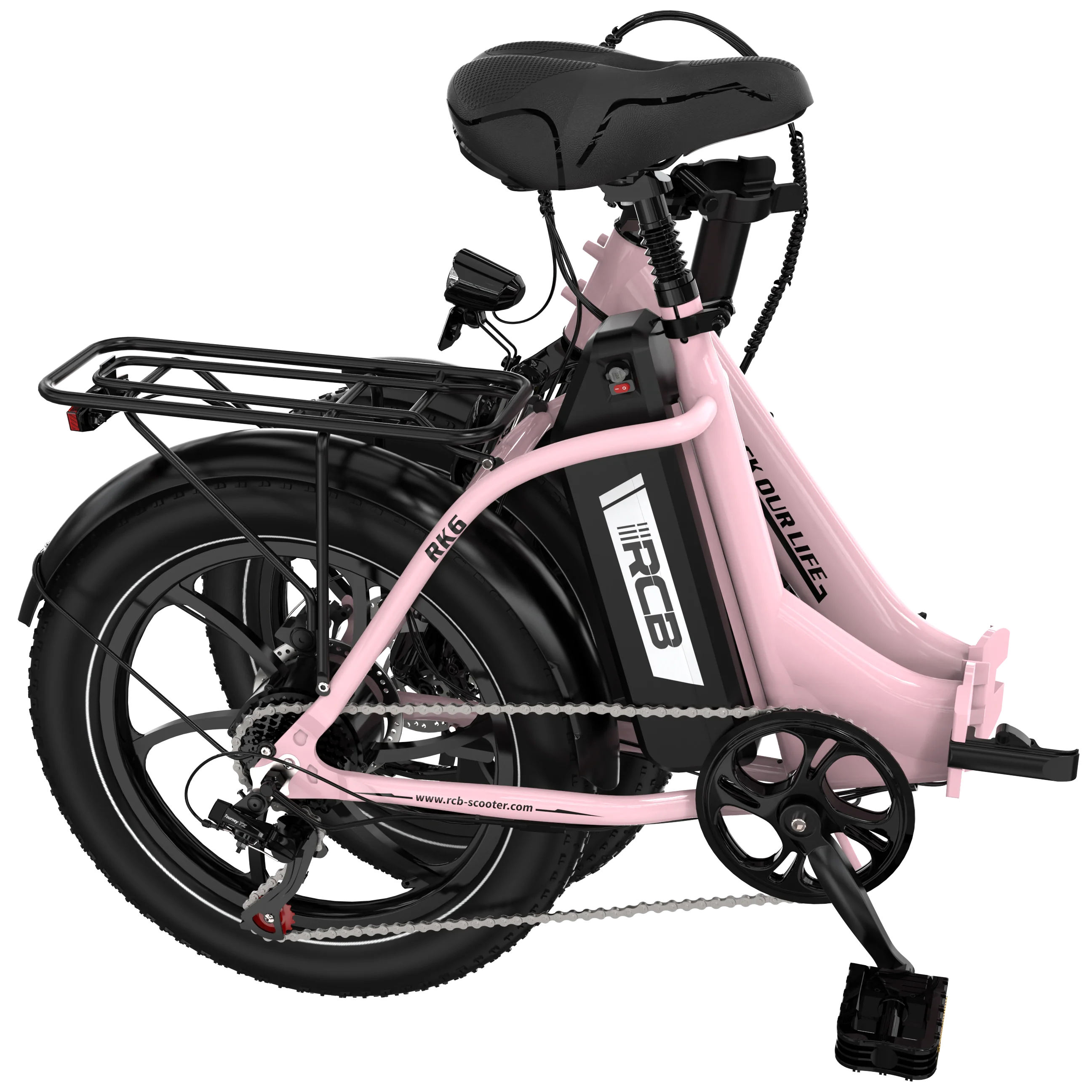 RCB RK6 Fat Tire Folding Electric Bicycle(RCB APP E BIKE) - Image 6
